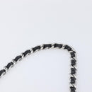 PRADA Chain Shoulder Bag Satin Black Silver Auth 210840V-9