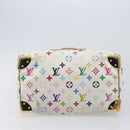 LOUIS VUITTON Monogram Multicolor Speedy 30 Bag White Bron M92643 LV Auth 210841-11