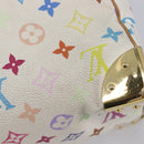 LOUIS VUITTON Monogram Multicolor Speedy 30 Bag White Bron M92643 LV Auth 210841-16