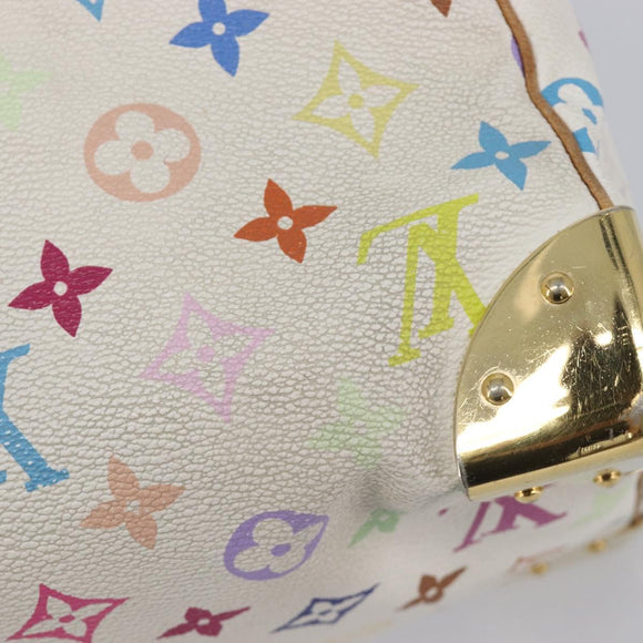 LOUIS VUITTON Monogram Multicolor Speedy 30 Bag White Bron M92643 LV Auth 210841
