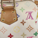 LOUIS VUITTON Monogram Multicolor Speedy 30 Bag White Bron M92643 LV Auth 210841-17