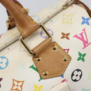 LOUIS VUITTON Monogram Multicolor Speedy 30 Bag White Bron M92643 LV Auth 210841-18
