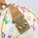 LOUIS VUITTON Monogram Multicolor Speedy 30 Bag White Bron M92643 LV Auth 210841-21