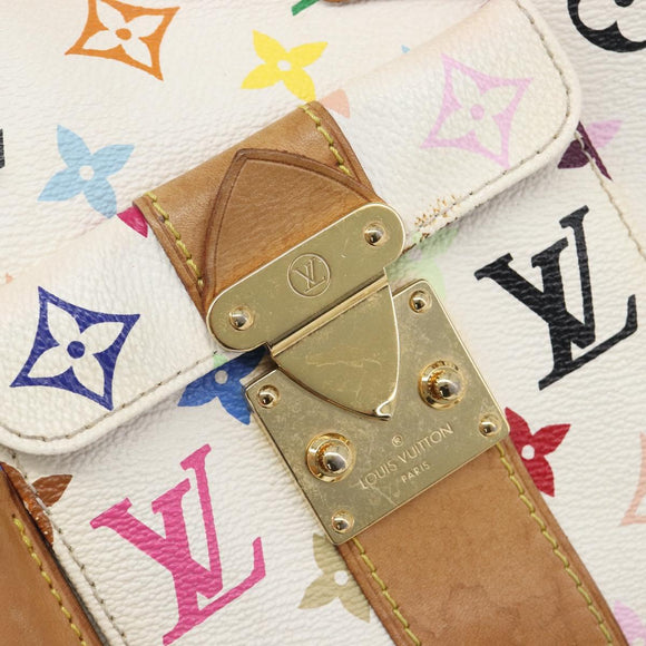 LOUIS VUITTON Monogram Multicolor Speedy 30 Bag White Bron M92643 LV Auth 210841
