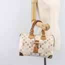 LOUIS VUITTON Monogram Multicolor Speedy 30 Bag White Bron M92643 LV Auth 210841-29