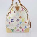 LOUIS VUITTON Monogram Multicolor Speedy 30 Bag White Bron M92643 LV Auth 210841-4