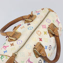 LOUIS VUITTON Monogram Multicolor Speedy 30 Bag White Bron M92643 LV Auth 210841-6