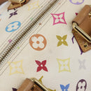 LOUIS VUITTON Monogram Multicolor Speedy 30 Bag White Bron M92643 LV Auth 210841-7
