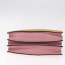 Miu Miu Madras Hand Bag Leather 2way Yellow Gold Auth 210842A-5