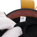 Miu Miu Madras Hand Bag Leather 2way Yellow Gold Auth 210842A-12