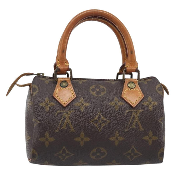 LOUIS VUITTON Monogram Mini Speedy Hand Bag M41534 LV Auth 210846A