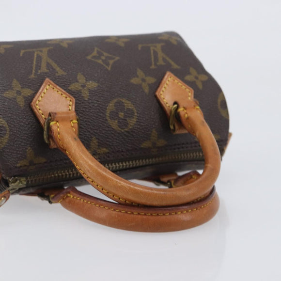 LOUIS VUITTON Monogram Mini Speedy Hand Bag M41534 LV Auth 210846A