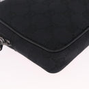 GUCCI GG Canvas Shoulder Bag Black Silver 120975 Auth 210848-10