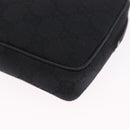 GUCCI GG Canvas Shoulder Bag Black Silver 120975 Auth 210848-11