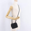 GUCCI GG Canvas Shoulder Bag Black Silver 120975 Auth 210848-21