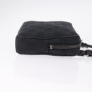 GUCCI GG Canvas Shoulder Bag Black Silver 120975 Auth 210848-4