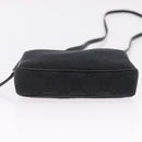 GUCCI GG Canvas Shoulder Bag Black Silver 120975 Auth 210848-9