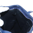 Miu Miu Tote Bag Suede Navy Silver Auth 210849M-19