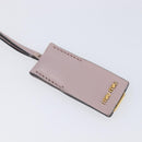 Miu Miu Madras Shoulder Bag Leather Pink Gold Auth 210853A-18
