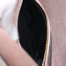 Miu Miu Madras Shoulder Bag Leather Pink Gold Auth 210853A-26