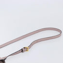 Miu Miu Madras Shoulder Bag Leather Pink Gold Auth 210853A-8