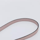 Miu Miu Madras Shoulder Bag Leather Pink Gold Auth 210853A-9