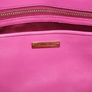 Miu Miu Matelasse Hand Bag Leather 2way Pink Gold Auth 210857A-18