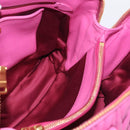 Miu Miu Matelasse Hand Bag Leather 2way Pink Gold Auth 210857A-20