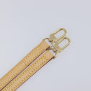 LOUIS VUITTON leather Shoulder Strap Leather 49.2"" Beige LV Auth 210863V-7