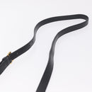 Miu Miu Madras Shoulder Bag Leather Black Gold Auth 210864M-8