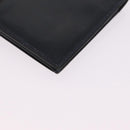 HERMES Bean Long Wallet Leather Black Gold Auth 210865A-9