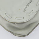 Bottega Veneta Bamboo Shoulder Bag Leather Light Blue Gold Auth 210867A-11