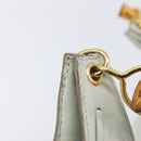 Bottega Veneta Bamboo Shoulder Bag Leather Light Blue Gold Auth 210867A-17
