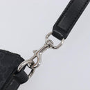 GUCCI GG Supreme Sherry Line Shoulder Bag PVC Black Silver 474139 Auth 210868V-10