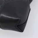 GUCCI GG Supreme Sherry Line Shoulder Bag PVC Black Silver 474139 Auth 210868V-14