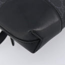 GUCCI GG Supreme Sherry Line Shoulder Bag PVC Black Silver 474139 Auth 210868V-15
