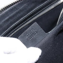 GUCCI GG Supreme Sherry Line Shoulder Bag PVC Black Silver 474139 Auth 210868V-23