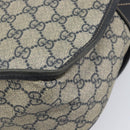 GUCCI GG Supreme Shoulder Bag PVC Navy Silver 201732 Auth 210870A-12