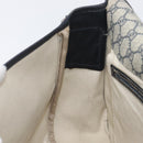 GUCCI GG Supreme Shoulder Bag PVC Navy Silver 201732 Auth 210870A-23
