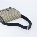 GUCCI GG Supreme Shoulder Bag PVC Navy Silver 201732 Auth 210870A-7