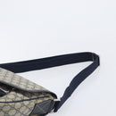 GUCCI GG Supreme Shoulder Bag PVC Navy Silver 201732 Auth 210870A-8