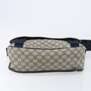 GUCCI GG Supreme Shoulder Bag PVC Navy Silver 201732 Auth 210870A-9