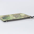 GUCCI GG Blooms Clutch Bag PVC Beige Silver 411691 Auth 210875A-6