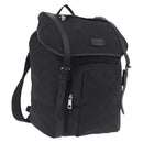 GUCCI GG Canvas Backpack Nylon Outlet Black Silver 510336 Auth 210877A-1