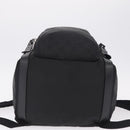 GUCCI GG Canvas Backpack Nylon Outlet Black Silver 510336 Auth 210877A-12