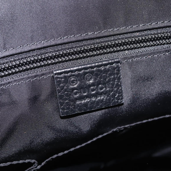 GUCCI GG Canvas Backpack Nylon Outlet Black Silver 510336 Auth 210877A