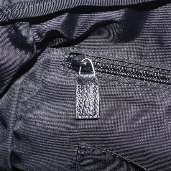GUCCI GG Canvas Backpack Nylon Outlet Black Silver 510336 Auth 210877A