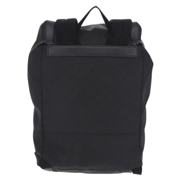 GUCCI GG Canvas Backpack Nylon Outlet Black Silver 510336 Auth 210877A