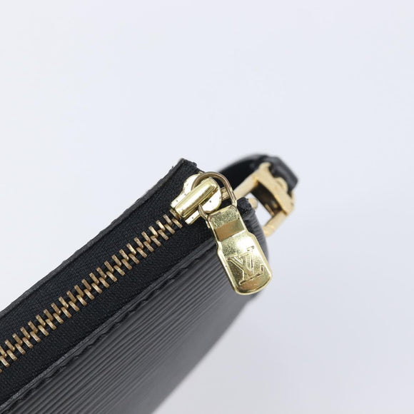 LOUIS VUITTON Epi Pochette Accessoires Pouch Black M52982 LV Auth 210879V