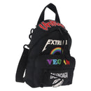 Balenciaga Shoulder Bag Canvas Black 656328 Auth 210880A-1